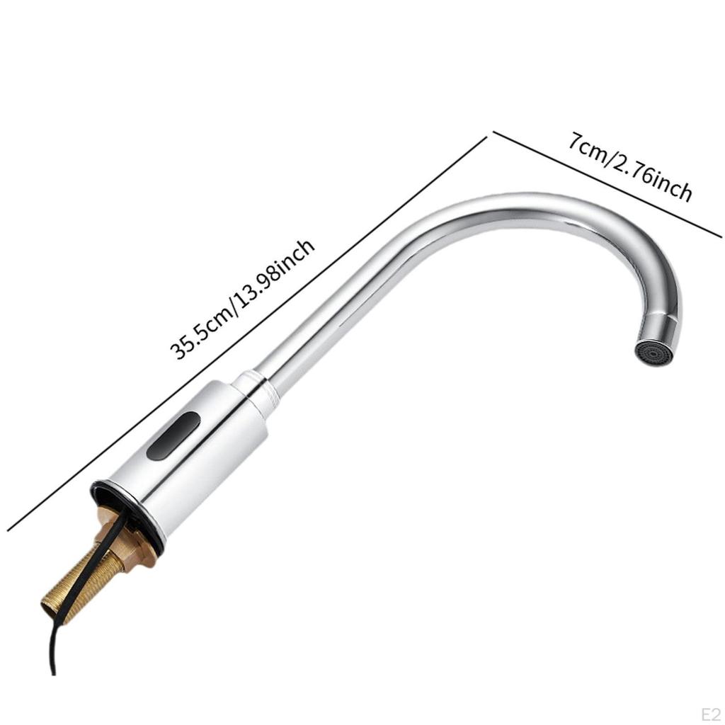 Touchless Bathroom Sink Faucet Accessories Easy To Install Modern Automatic Sensing for Home