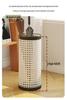 Minshuku Café Home Rattan-Style Umbrella Stand, Cream