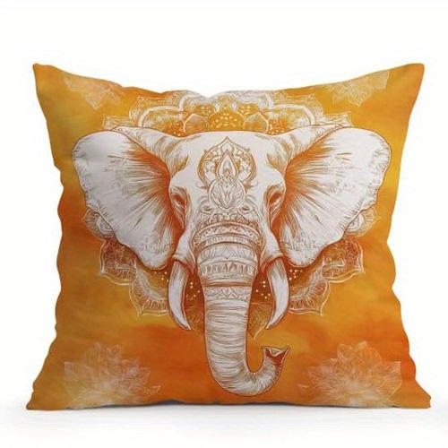 

Декор для дома Наволочки на декоративные подушки с узором мандалы и слона Наволочка с узором, подходящая для дивана, спальни, автомобиля 20x20in 50x50cm