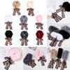 Cold Weather Warmer Neck Warmer Warmer Shawl Leopard Ribbons Plush Faux Fur Collar Scarf