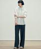 MALOUPE 4121 Summer Nylon Oversized Shirt (White)