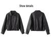 Women's Versatile Motorcycle PU Leather Jacket - Spring/Autumn 2025 Collection, Style XG9969