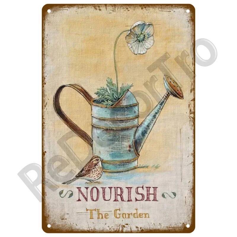 Dpc Rustic Farmhouse Theme Retro Lavender Print Wall Sign Metal Decor Home Garden Cozy Plaque
