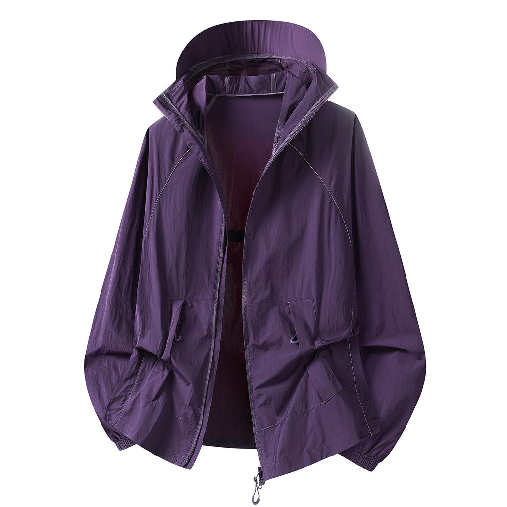 Summer new outdoor sunscreen clothing ultra-light and quick-drying anti-ultraviolet ice silk cool and breathable men's and women's sunscreen clothing