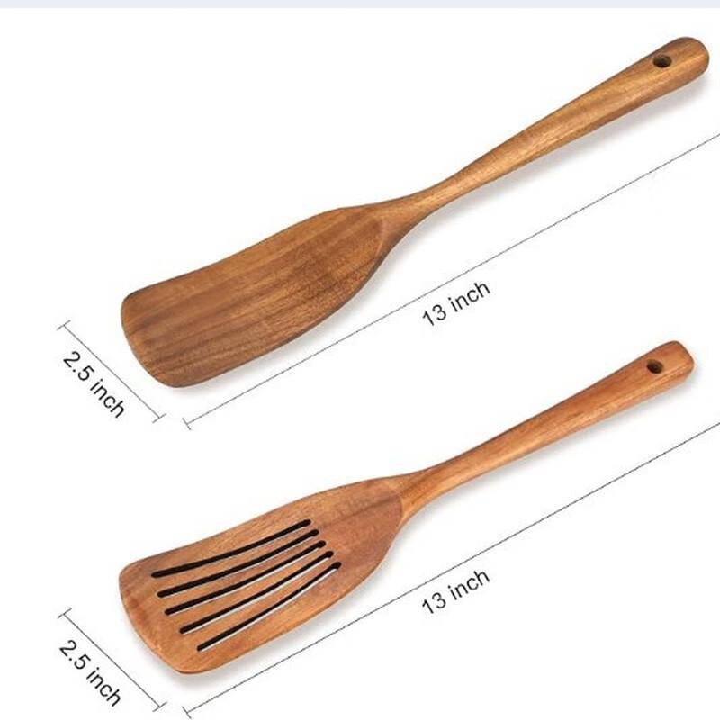 ZISIZ Acacia Wood 7-Piece Kitchen Utensil Set