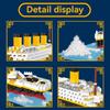 Non-Toxic Moc Titanic Model Cruise Ship Building Blocks Boat Collection Diy Construction Micro Bricks Toys Birthday Christmas Gifts