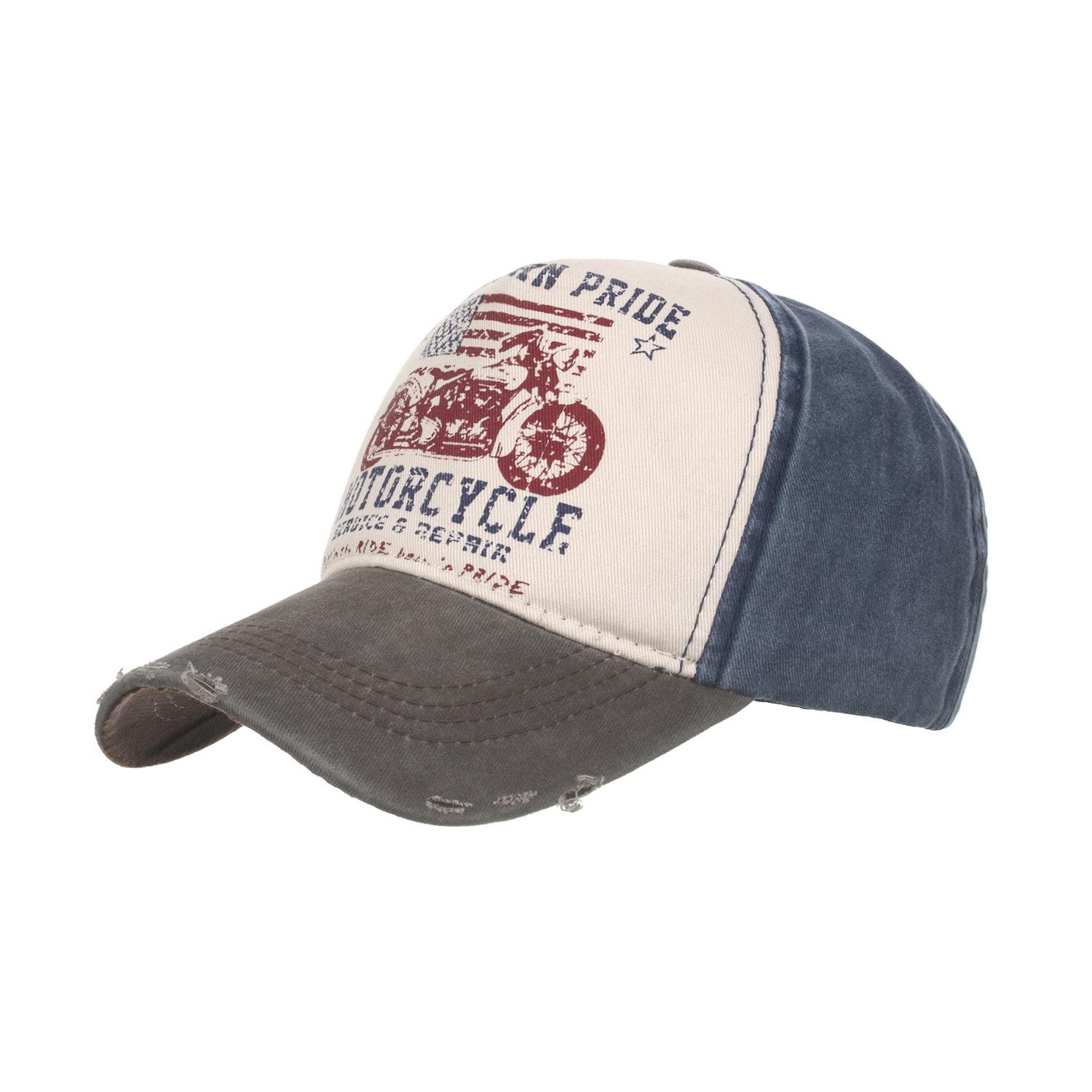 

Весна и лето новый принт мотоцикла бейсболка кепка кепка солнцезащитная шляпа солнцезащитная шляпа Adjustable темно-коричневого