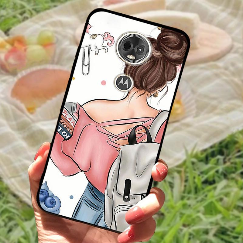 Etui Silikonowe Miękkie Odporne na Wstrząsy TPU Tylna Pokrywa dla Motorola Moto E5 / E5 Play EU / E5Plus / E5 Plus Capa E5Play E 5 Marmur