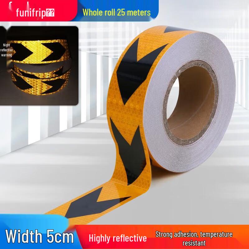 High-Visibility Reflective Warning Tape