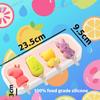 Food Grade Silicone Moulds, Reusable,Silicone Icicle Moulds +6 Reusable Sticks, Silicone Ice Moulds for Kids with Handle, Ice Lolly Moulds with Lid