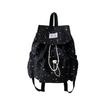 Schoolbag: Fresh and Cute Star-shaped School Bag, Korean Style INS Style Drawstring Drawstring Double Shoulder Bag, Girly Commuter Backpack