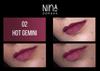 Nina Dorada Hot Gemini Matte Finish Purple Liquid Lipstick | Long Lasting, Waterproof | Smudgeproof Formula with Shea Butter & Jojoba Oil | Cruelty