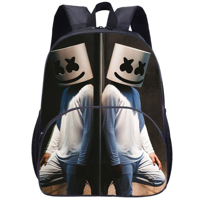 Trendy Dj Marshmello Kids Backpack With High Capacity And Breathable Design