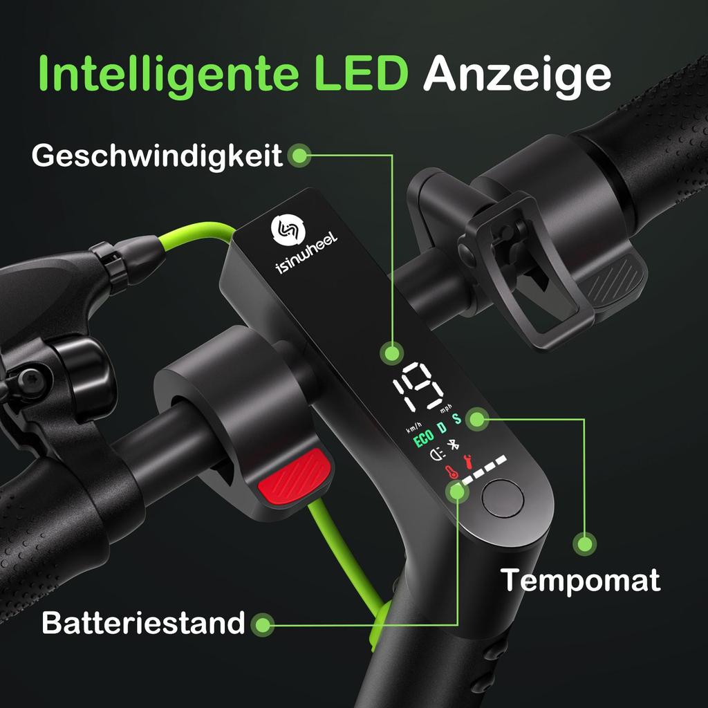Electric Scooter Foldable Isinwheel S9 Max Top Speed 20Km/h CIty Electric Scooter 42V 10AH Max Range 40Km Load 120Kg