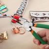 LEONTOOL Running Pliers with Bar Tips, Stained Glass Nippers, Glass Cutter, Key Fob Pliers, Spring-Loaded, Adjustable Screw, Convenient Tool, Professi