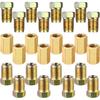 Frienda 12 Pcs 3/16 Brake Line Fitting, 3/8-24 Brass Brake Union