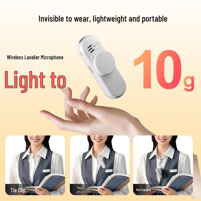 Magnetic Dual Lapel Clip Mic & High Power Bluetooth Speaker for Classroom & Tours