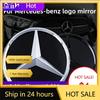 C200 E200 Für Mercedes Benz 3D ABS Logo Der Frontgrill Stern Logo Plakette Spiegel Unterseite für Mercedes-Benz W167 GLC GLE CLS 2020