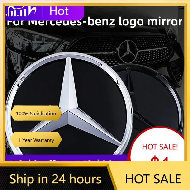 C200 E200 Für Mercedes Benz 3D ABS Logo Der Frontgrill Stern Logo Plakette Spiegel Unterseite für Mercedes-Benz W167 GLC GLE CLS 2020