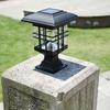 Solar Powered LED Pillar Lamp Outdoor Garden Yard Decorative Auto On/Off Light