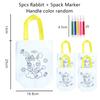 5pcs Graffiti Bag with Marker Children Drawing Toys Puzzle Parent-child Interaction Color Cognition Preschool Activity Props TMZ