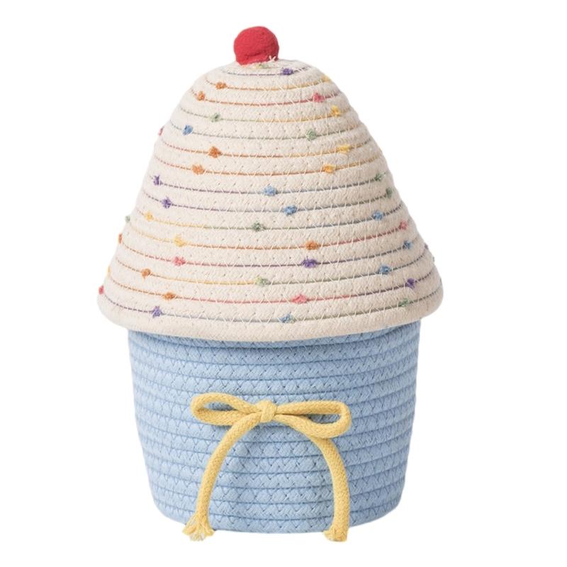 Multipurpose Woven Storage Basket for Home Decoration Organizers Container Ideal for Organizing Clothes Toy and More