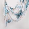 Watercolour Floral Printed Modal Breathable Light Weight Soft Cotton Rayon Viscose Woven Modal Muslim Women Shawl Hijab Scarf