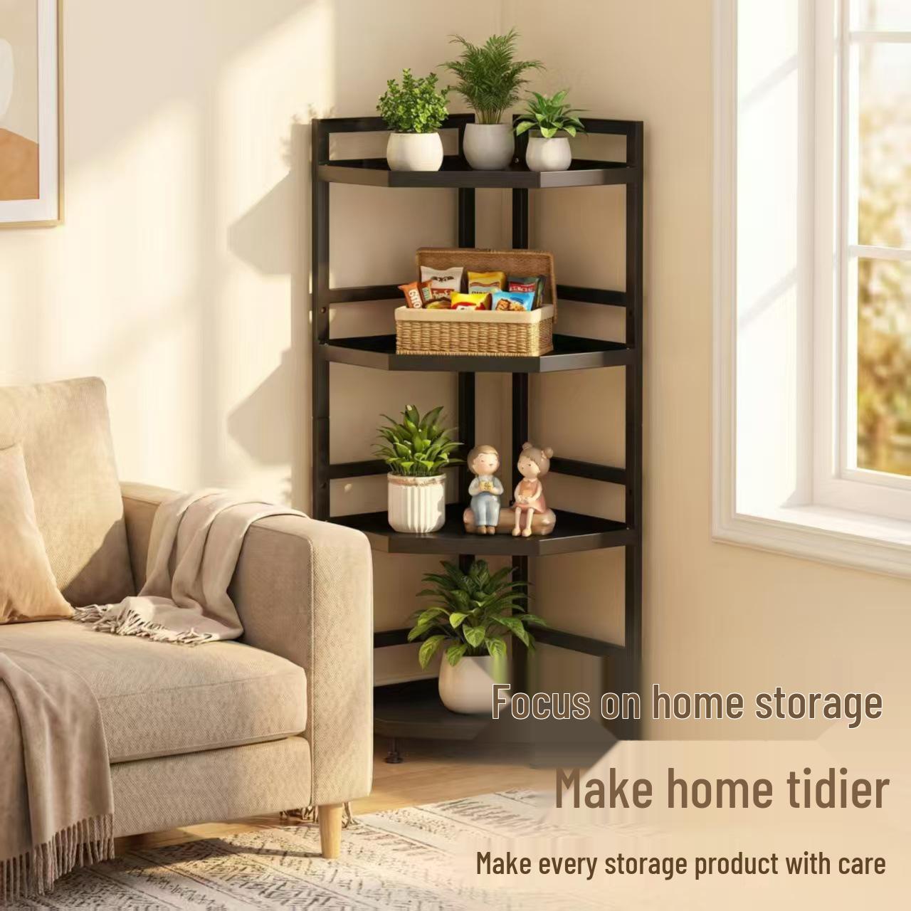 Rustproof Triangle Corner Storage Shelf for