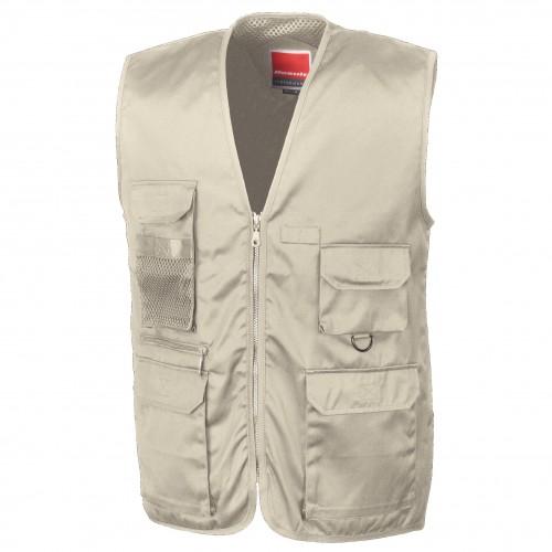 

Result Mens Safari Waistcoat Jacket M Темно-синій