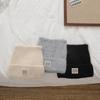 Simple Labeling Cold Hat Dopamine Color Knitted Hat Women's Fashion Thickened Warm Autumn and Winter New Wool Hat