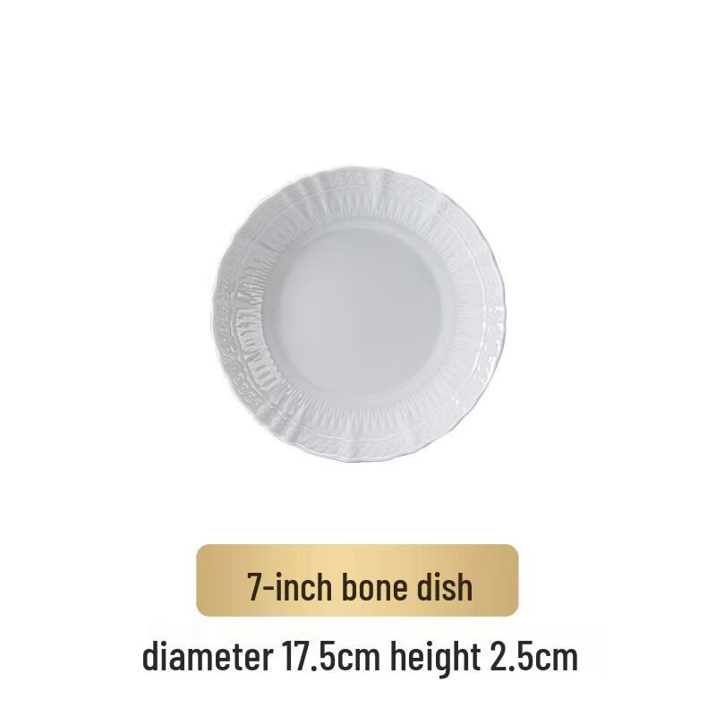 Zhishi Jingdezhen Chinese Style White Porcelain Dinnerware Set