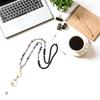Retractable Lanyard Necklace Natural Stone lBeads Lanyard Keychain Lanyard Eyeglass Holder Lanyard