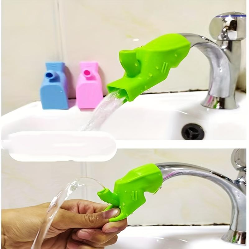 2pcs Dual-Purpose Multi-Function Faucet Extender Connector-Splash-Proof Silicone Water Drainer Nozzle with Extended Hand Washing
