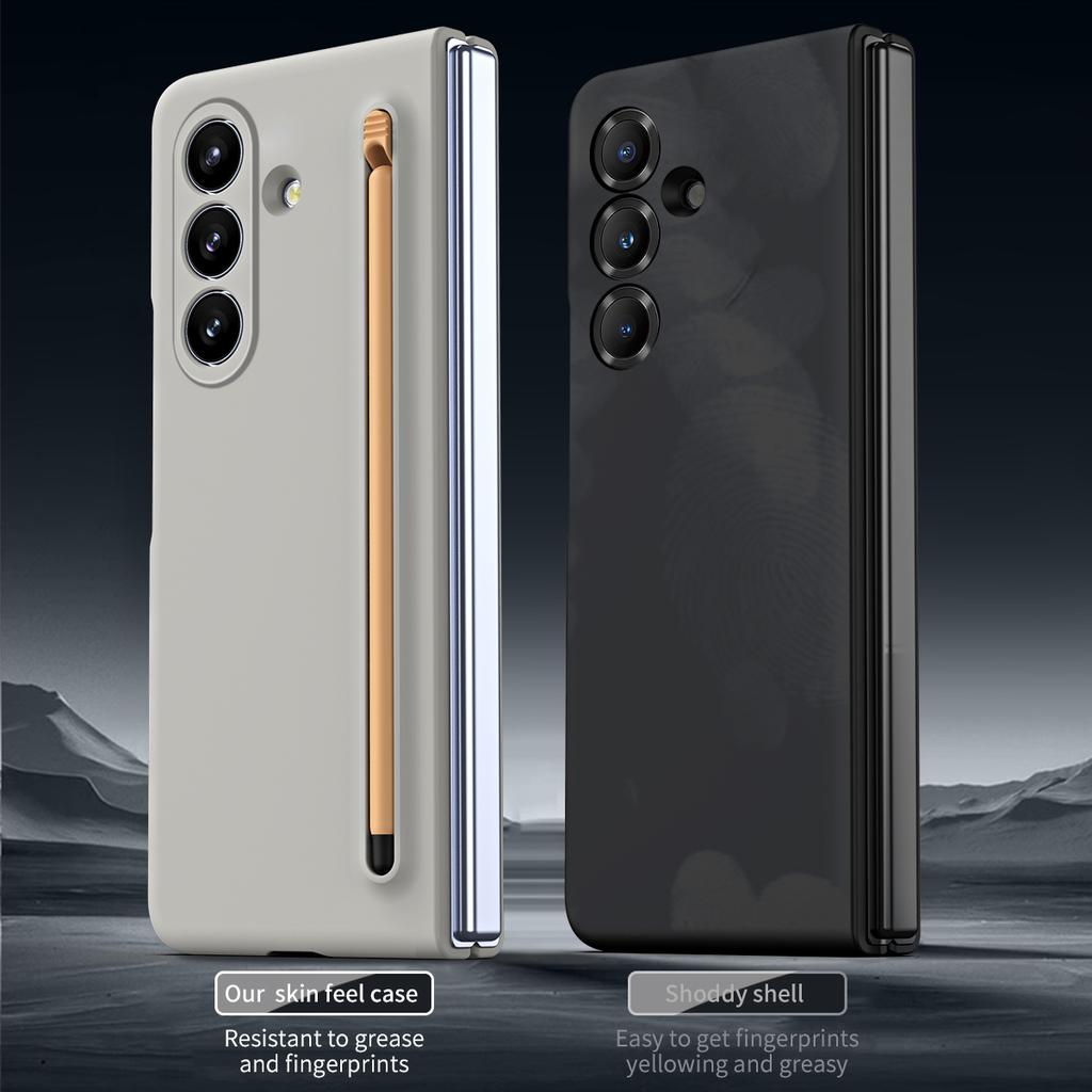 For Samsung Galaxy Z Fold7 5G Case with Stylus Hard PC Phone Back Cover