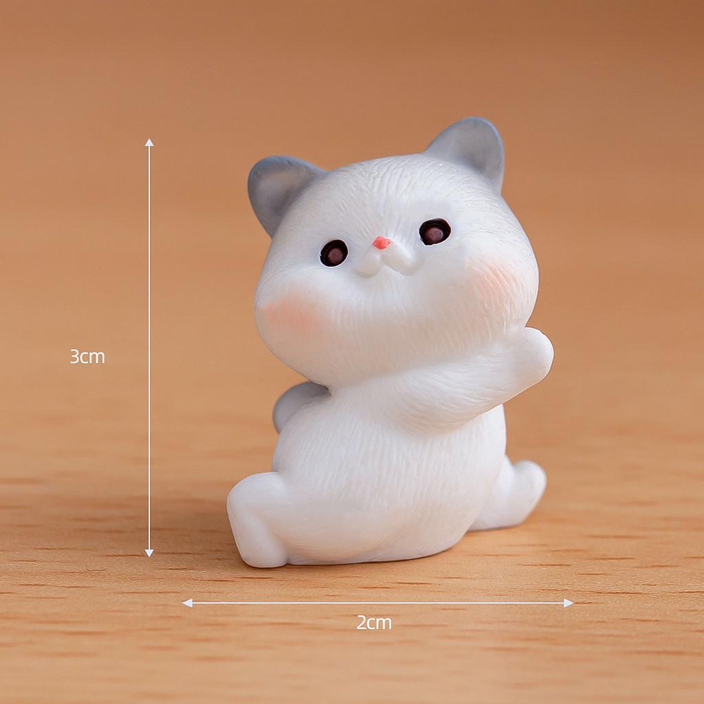 Cat Micro Landscape Resin Crafts Garden Desktop Decoration Actions Multiple