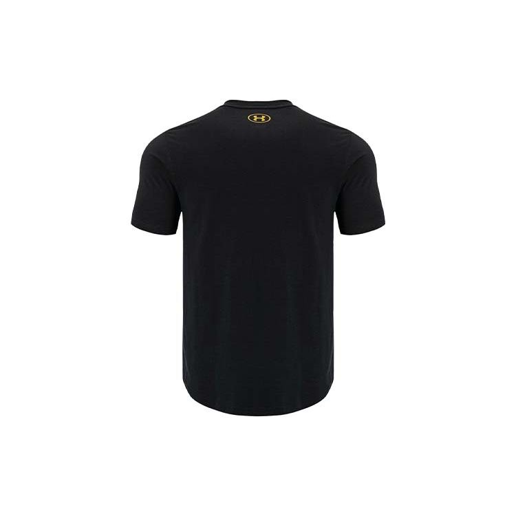Under Armour Black Adam Graphic 2 American Vintage Letter Print Crew Neck Short Sleeve T-Shirt Men Tops 1377758-001