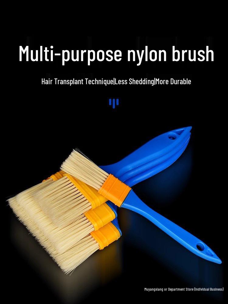 Nylon Bristle Multi-Purpose Brush for Painting, Coating, Glue, Industrial Cleaning, and Dust Removal