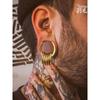 Twolobes Cave Saddle Ear Extender with Buckle Ring European and American Punk Titanium Steel Ear Hole Ear Amplifier Piercing Ornament