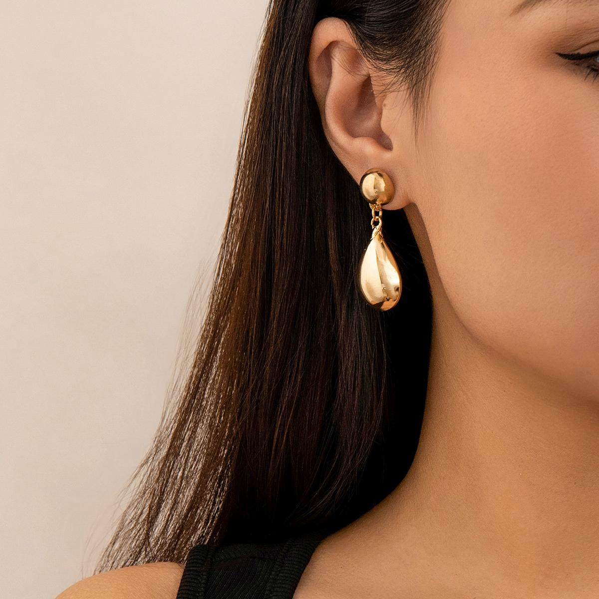 

Элегантные серьги-подвески в виде капель воды для женщин Модные подвески Большие серьги-капли Женские аксессуары 2026 Модные украшения Девочки