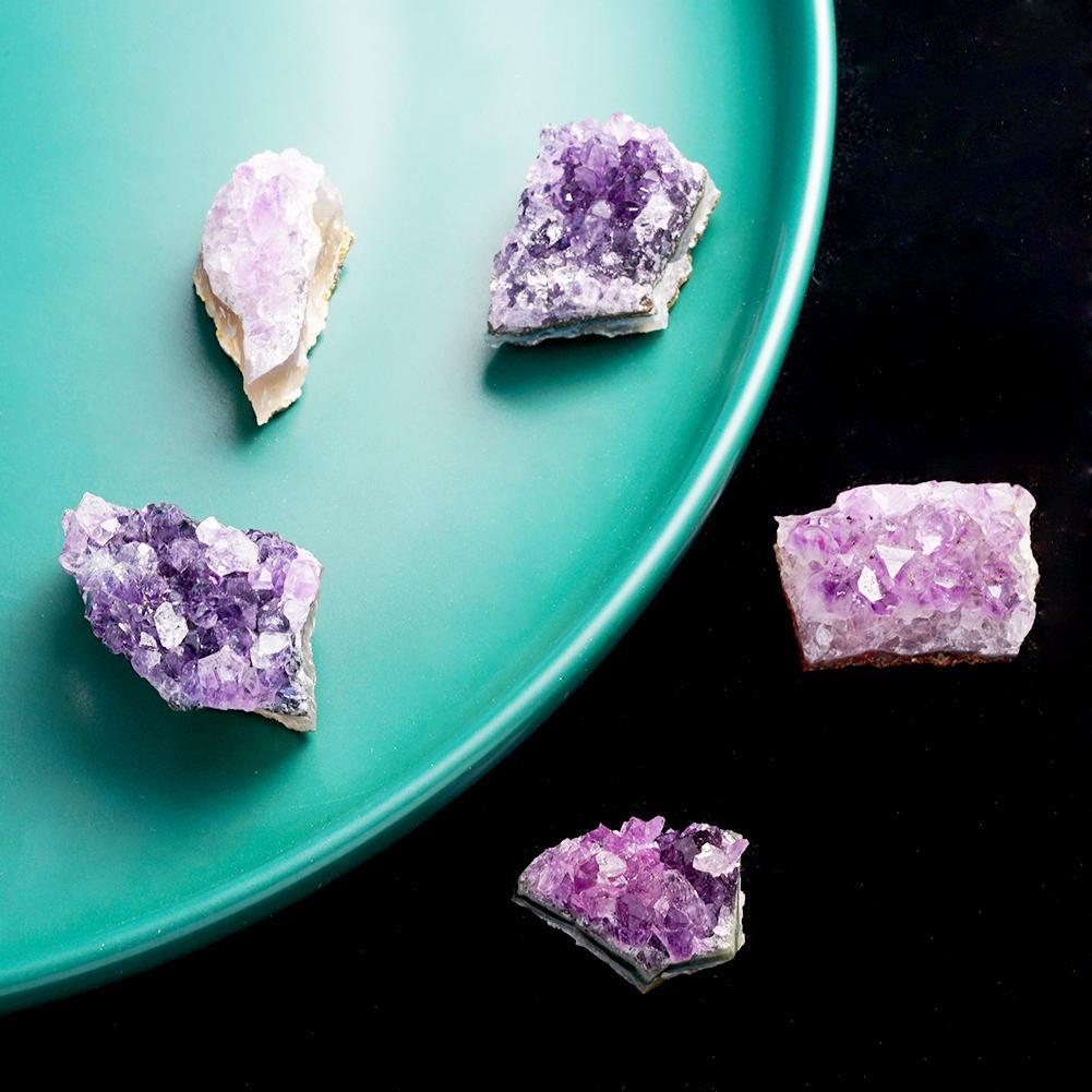 Amethyst Rough Stone Purple Water Block Amethyst Rough Stone Flower Amethyst Cluster Home Decoration