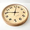 KATOMOKU muku clock 22 LL Oak wall clock Sweep movement controlled km-142OARC 382mm (Radio clock)
