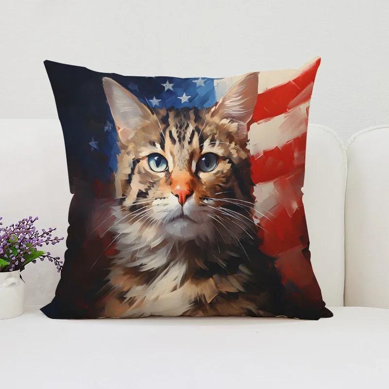 Cute Cartoon Cat Cushion Covers for Decorative Cushions Home Decor Cushion Cover x Pillow Cases Decorative Bed Pillowcases