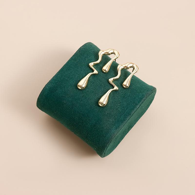 Retro Irregular Necklace Earrings Jewelry Set Fashion Personality Lava Style Necklace