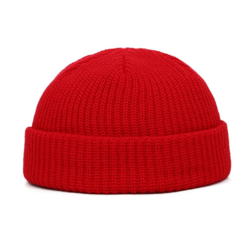 Unisex Winter Beanies for Men Women Hats Hip Hop Cap Street Knitted Casual Solid Pumpkin Portable Melon Casual Cap