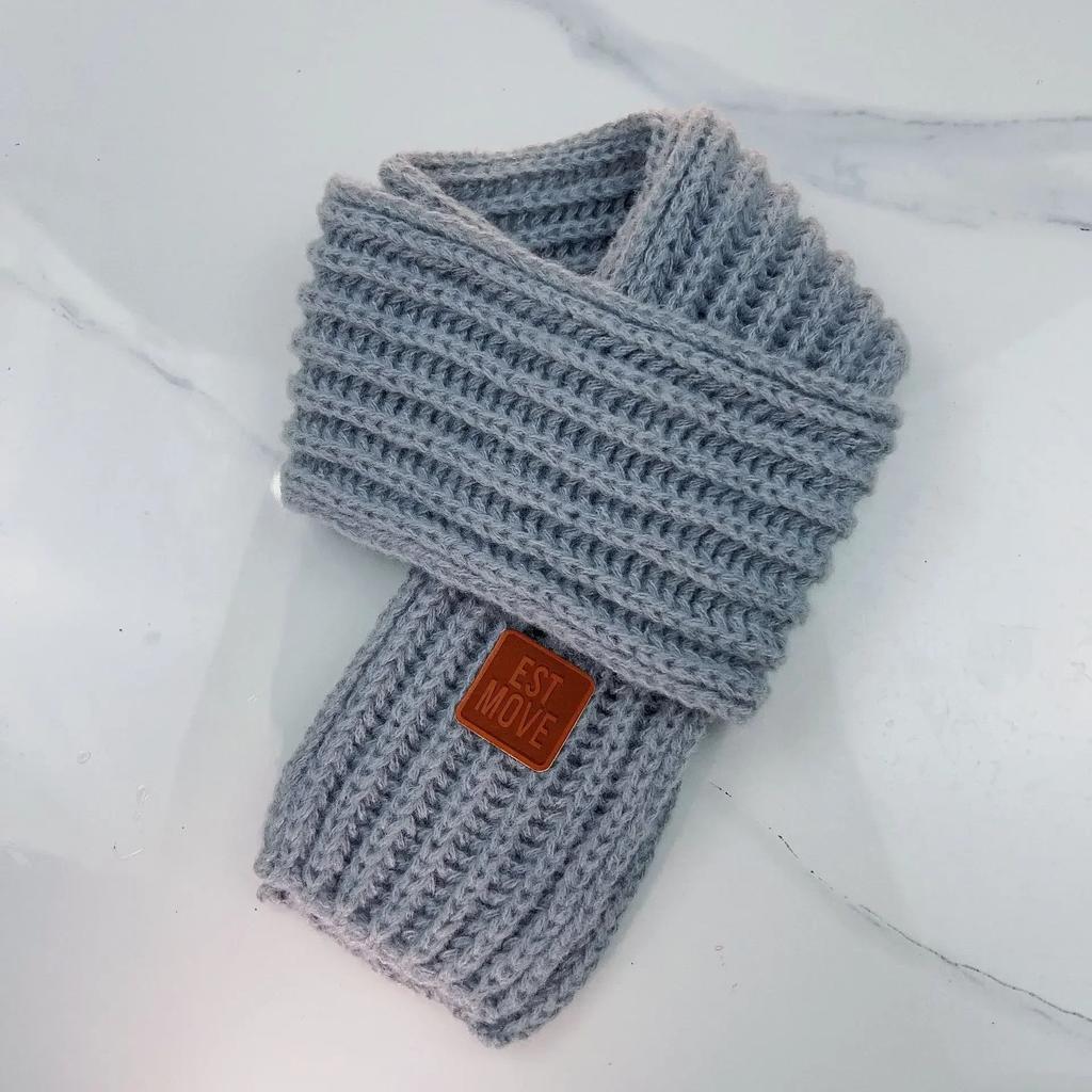 Weicher warmer gestrickter Winter-Schal für Mädchen Modischer kuscheliger Schal für Kleinkinder und Babys Winterkleidung Wollschal