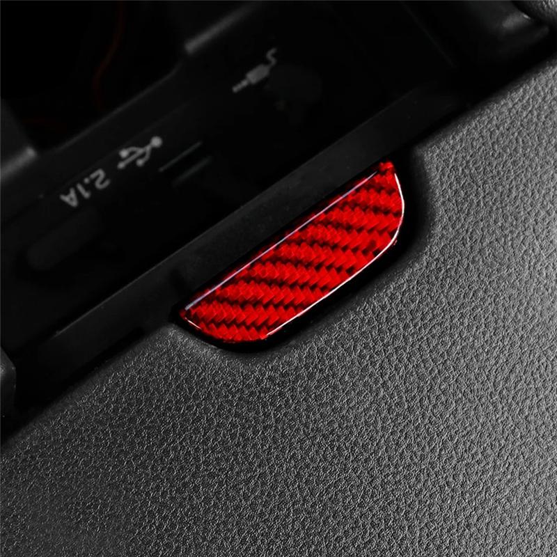 Real Hard Carbon Fiber for Subaru BRZ Toyota GR86 -2024 Central Storage Button Decor Interior Accessories