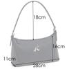 Kitamura Y-1455 Kleine geprägte Rindsleder Halbschultertasche, Dunkelblau (Marine) 10101