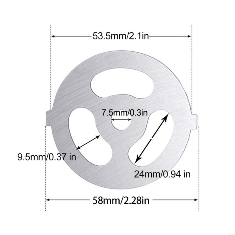 M7BA Plaque Disque Couteau Hachoir de Cuisine avec Trou Plaque Broyeuse Broyeur