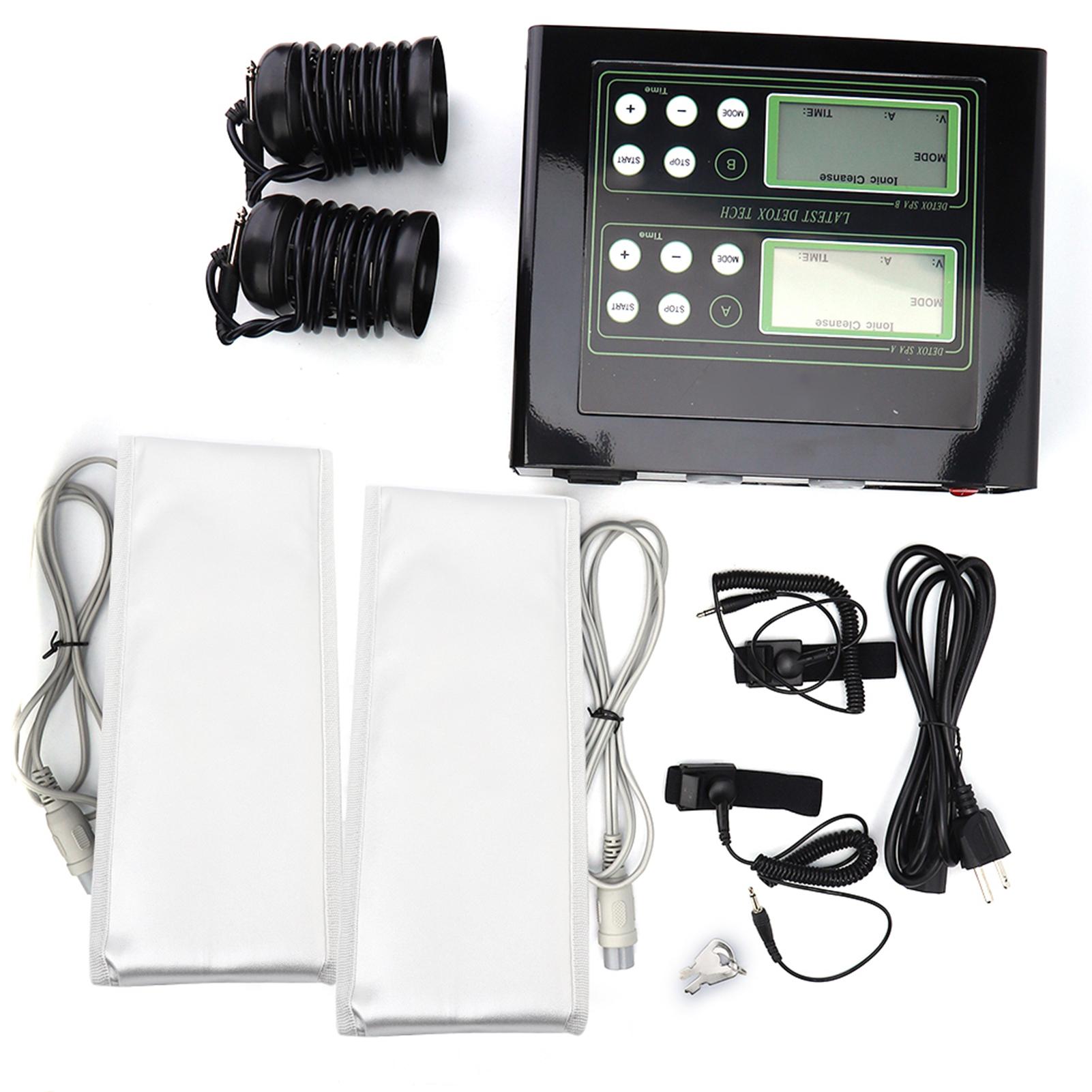 

2 человека используют спа-массажную детокс-машину для ножных ванн с отрицательными ионами 110-240 В US Plug