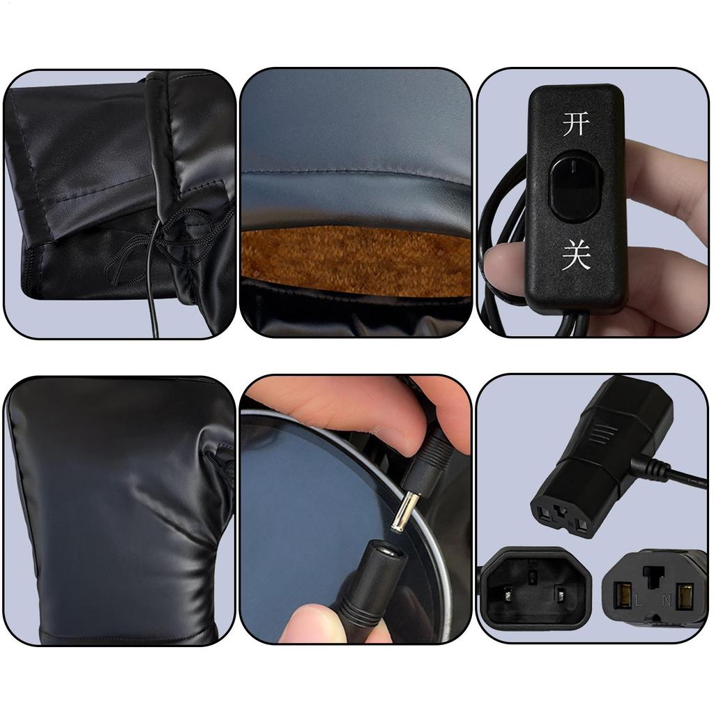 Heated Motorcycle Handlebar Gloves Cold Weather Riding Gauntlets Motorcycle Handlebar Warmers Mittens For Scooters ATVs